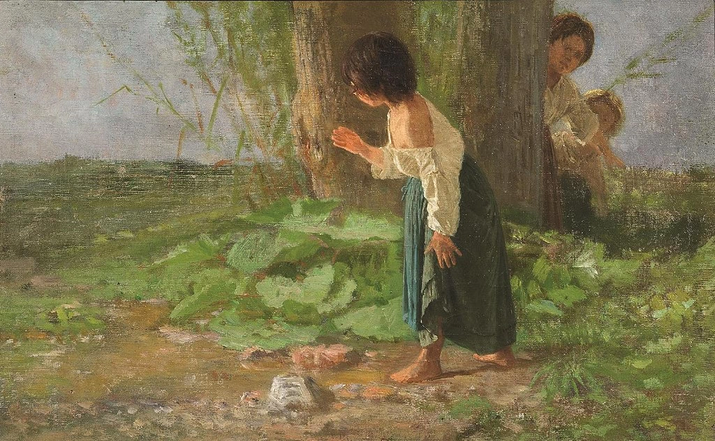 Bambini che giocano a nascondino